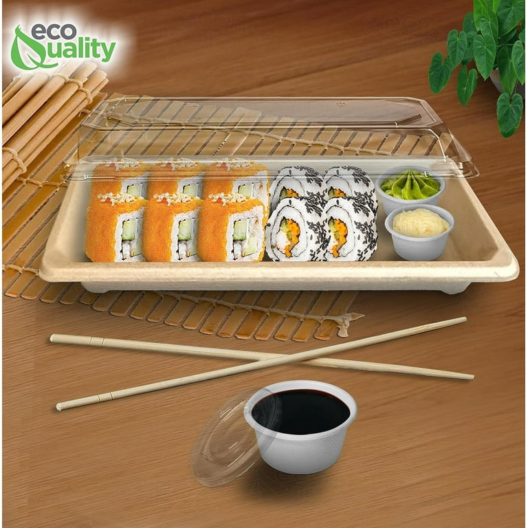 Earth's Natural Alternative Disposable Bamboo Box Container for 250 Guests