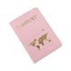 thumbnail image 1 of Funda protectora Wosthever para pasaportes y tarjetas de crédito Cuero PU Rosado, 1 of 6