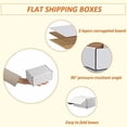 thumbnail image 3 of 6x4x3 inches Shipping Boxes Set of 25, White Corrugated Cardboard Box Literature Mailer, 3 of 8