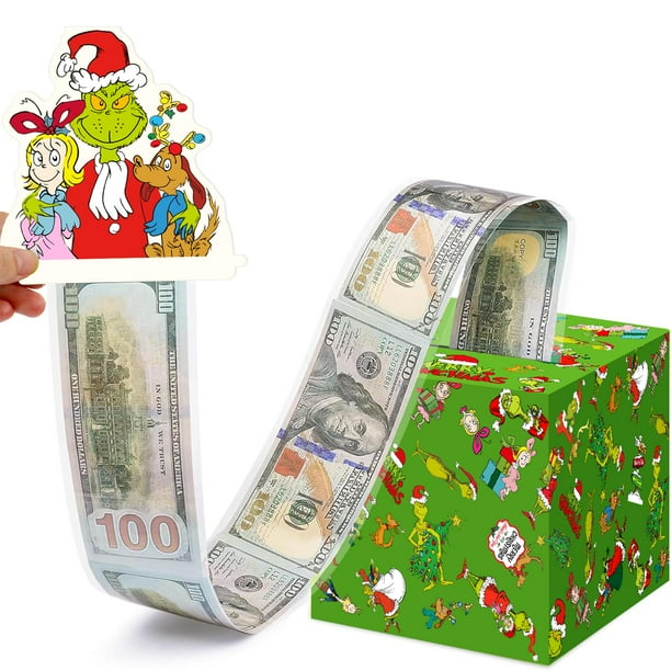 Monedero navideño Ahear1 para regalo en efectivo con 30 bolsas transparentes