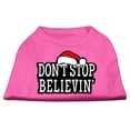thumbnail image 5 of Christmas Screenprinted Dog Shirt, "Don't Stop Believin", 5 of 10