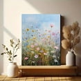 thumbnail image 6 of Wildflower Field Oil Canvas Print, Wall Art for Living Room Bedroom Dining Room Office Entryway Home, 6 of 8