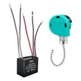 thumbnail image 2 of Interruptor de ventilador de techo de 3 velocidades y 5 cables, accesorio de repuesto, interruptor con cable de cadena Cadena de plata, 2 of 9