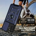 thumbnail image 2 of for Samsung Galaxy A05s 4G Case with Slide Camera Cover for Men, Military Grade Drop Phone Cover Case with Rotate Ring Kickstand for Samsung Galaxy A05s 4G SJ Blue, 2 of 14