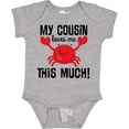 thumbnail image 3 of Inktastic My Cousin Loves Me Boys Boys or Girls Baby Bodysuit, 3 of 5