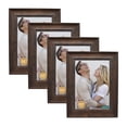 thumbnail image 1 of DECANIT 4x6 Picture Frames Rustic Distressed Brown Wood Pattern High Definition Glass for Table Top Display and Wall Mounting Photo Frame?Pack of 4, 1 of 4