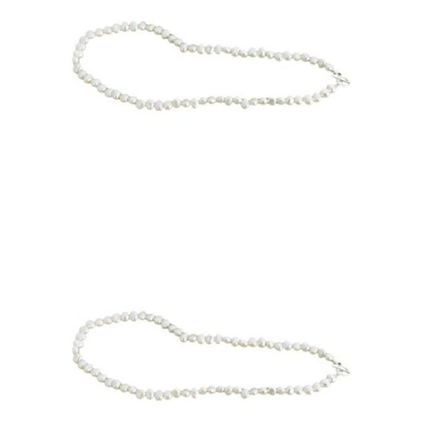 Collar de Perlas Sonducket Estilo Vintage para Mujer Blanco 40cm