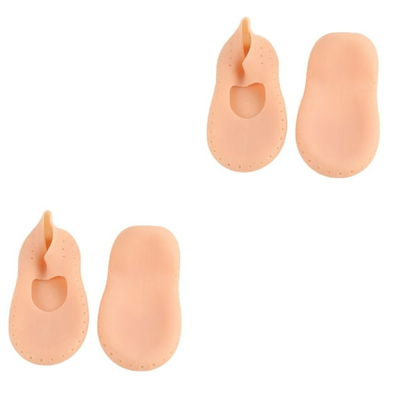 Raindrops 2 Pairs Elastic Boat Socks Breathable Hole Socks Waterproof Room Socks for Women Men Size S Skin Color