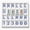 Blue, variant on American Mahjong Solo Practice Board, 24-Slot 3D Printed Solo Tile Training Tray with RLO Charleston Guide, Portable Mahjong Accessory for Home Lessons Club Travel Use (Blue)