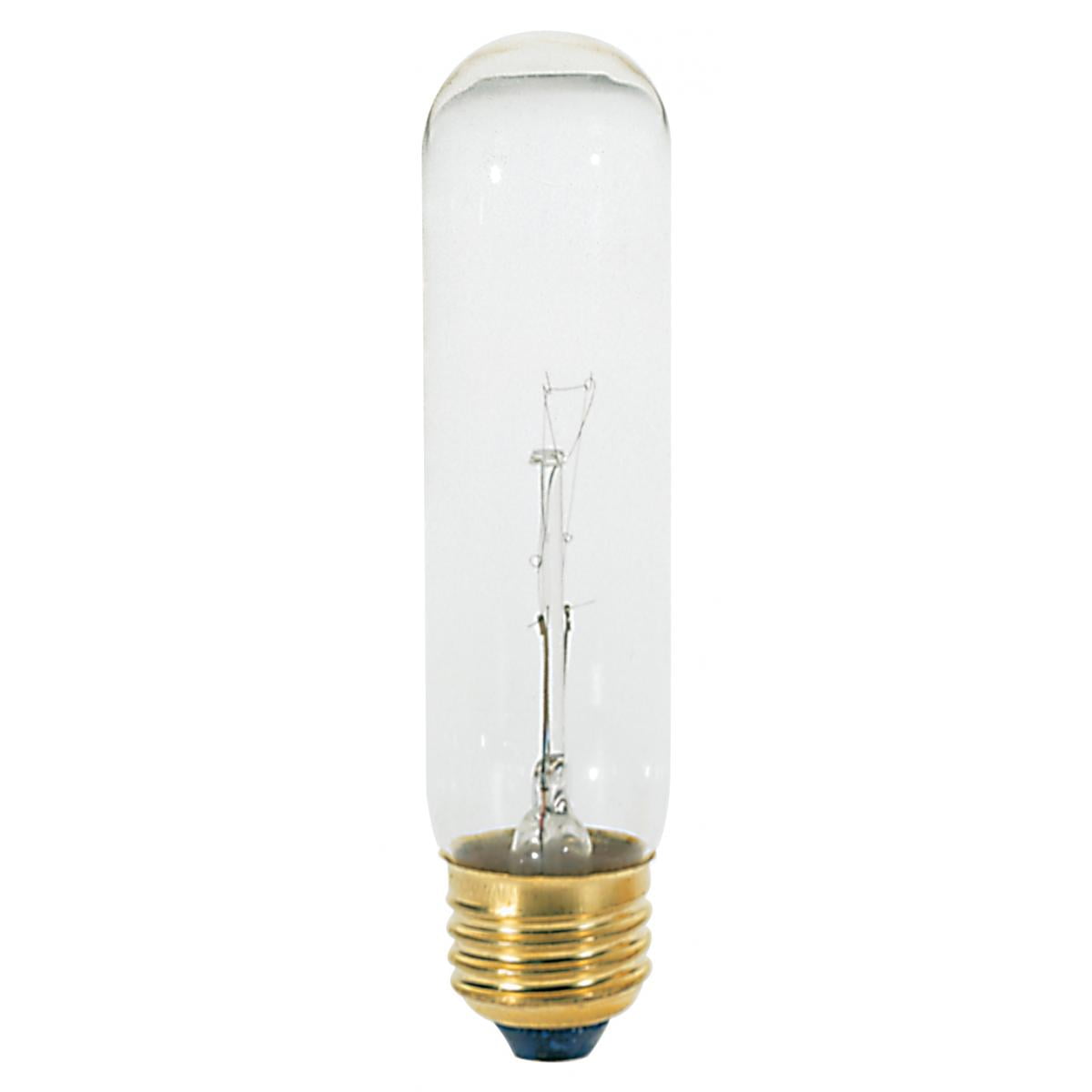 Satco S3252 T10 Incandescent Light Bulbs 40W 120V 2700K E26 Medium Base Dimmable (25 Pack)