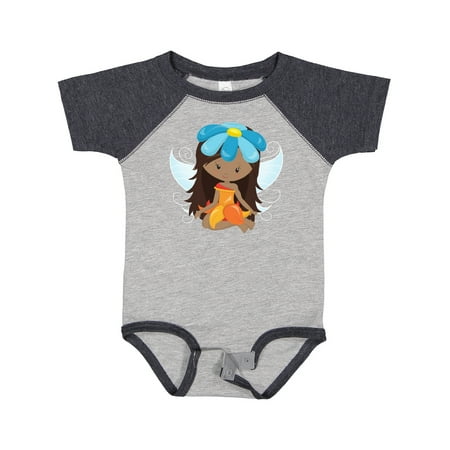 

Inktastic African American Fairy Forest Fairy Flowers Gift Baby Girl Bodysuit