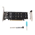 thumbnail image 2 of Tarjeta de expansión de matriz 4x32Gbps PCB NVMEx4 SSD 4 puertos PCIE X16 a tarjeta de expansión M2 M KEY para oficina ANGGREK Otros, 2 of 8