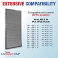thumbnail image 2 of LifeSupplyUSA 14x25x1 Electrostatic Air Filter, MERV 8, Washable, Reusable Furnace AC/HVAC Filter, Energy Saving, Easy to Clean, Long-Lasting, 2 of 5