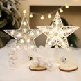 thumbnail image 2 of Estrella de 15 cm con luces para la parte superior del árbol de Navidad, suministros para decoración de árboles de Navidad, jardín, patio, fiesta, bricolaje, decoración navideña, 2 of 5