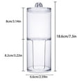 thumbnail image 6 of Acrylic Makeup Storage Organizer,Clear Cotton Pad Storage Cotton Bud Holder Cotton Pad Dispenser with Lid, 6 of 6