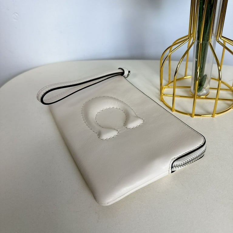 ココリーナ Coach CR392 Large Corner Zip Wristlet IN Chalk - Walmart.com