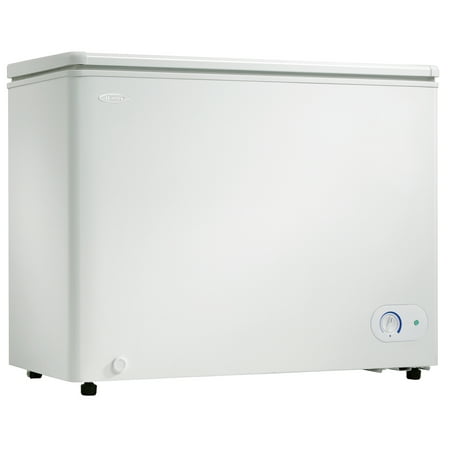 Danby DCF072A3WDB-6 7.2 Cu.Ft. Chest Freezer with 5 Year Warranty, Garage Ready Deep Freezer with Basket, Perfect for Dorm, Kitchen, Basement, in White