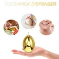 thumbnail image 4 of Creative Toothpick Holder Acrylic Egg Shaped Toothpick Container Toothpick Dispenser, 4 of 6