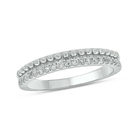 Cali Trove 1/20 Ct Natural Diamond Heart Ring for Women in 925 Sterling Silver Dainty Promise Ring Minimal Fashion Jewelry Anniversary Gift for Her