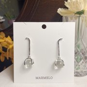 Clear Lucite Ball Dangle earrings