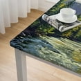 thumbnail image 5 of Acheng Impressionist Painting Square Tablecloth for Picnic Dining Kitchen Farmhouse 100% Polyester Fiber 52*52, 5 of 8