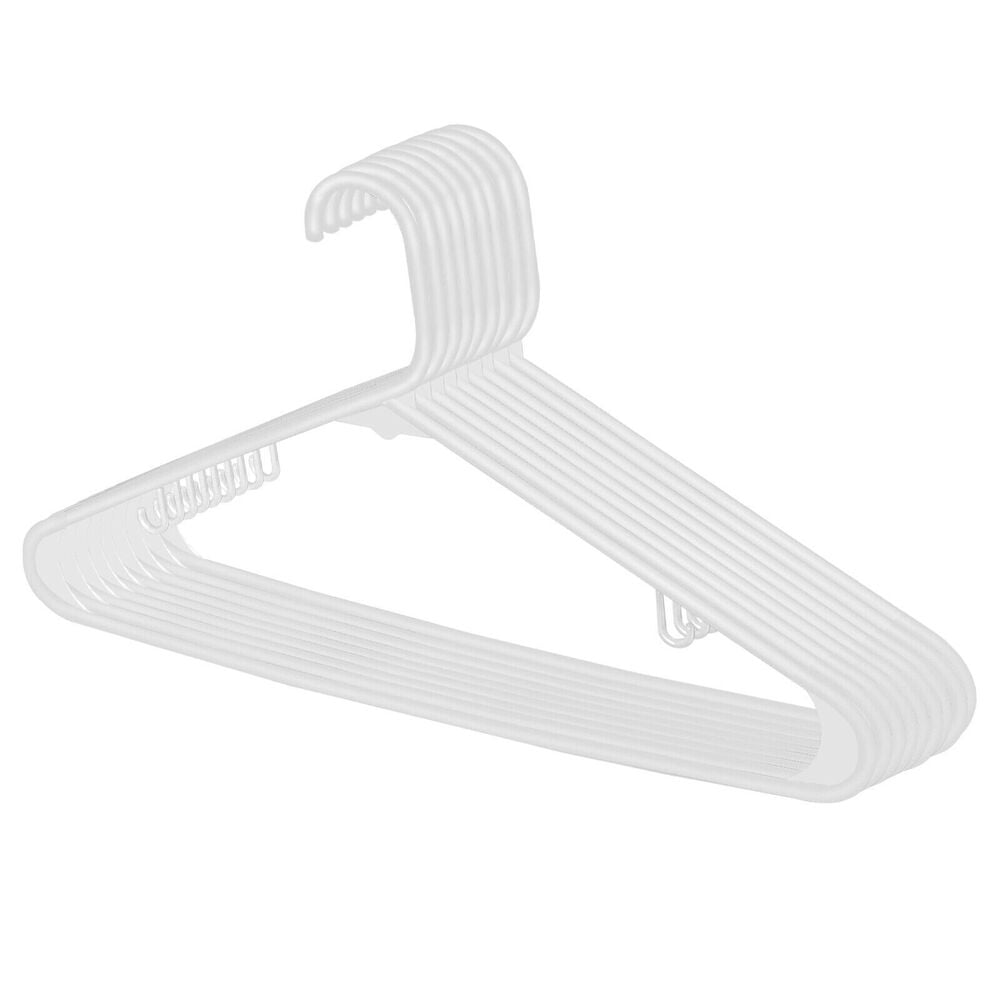 Quality Clothes Hangers Non-slip Plastic Gallus Shirt Hanger (100 Pack) Premium
