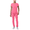Azalea Pink, variant on Adar Addition Go-Higher Scrub Set For Women - Notched V-Neck Scrub Top & Skinny Cargo Scrub Pants - A9600 - White - M