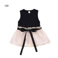 thumbnail image 1 of Robe d'Été Bébé Fille Robe d'Été Sans Manches Tenue de Fête pour Bébé Fille, 100cm, 1 of 6