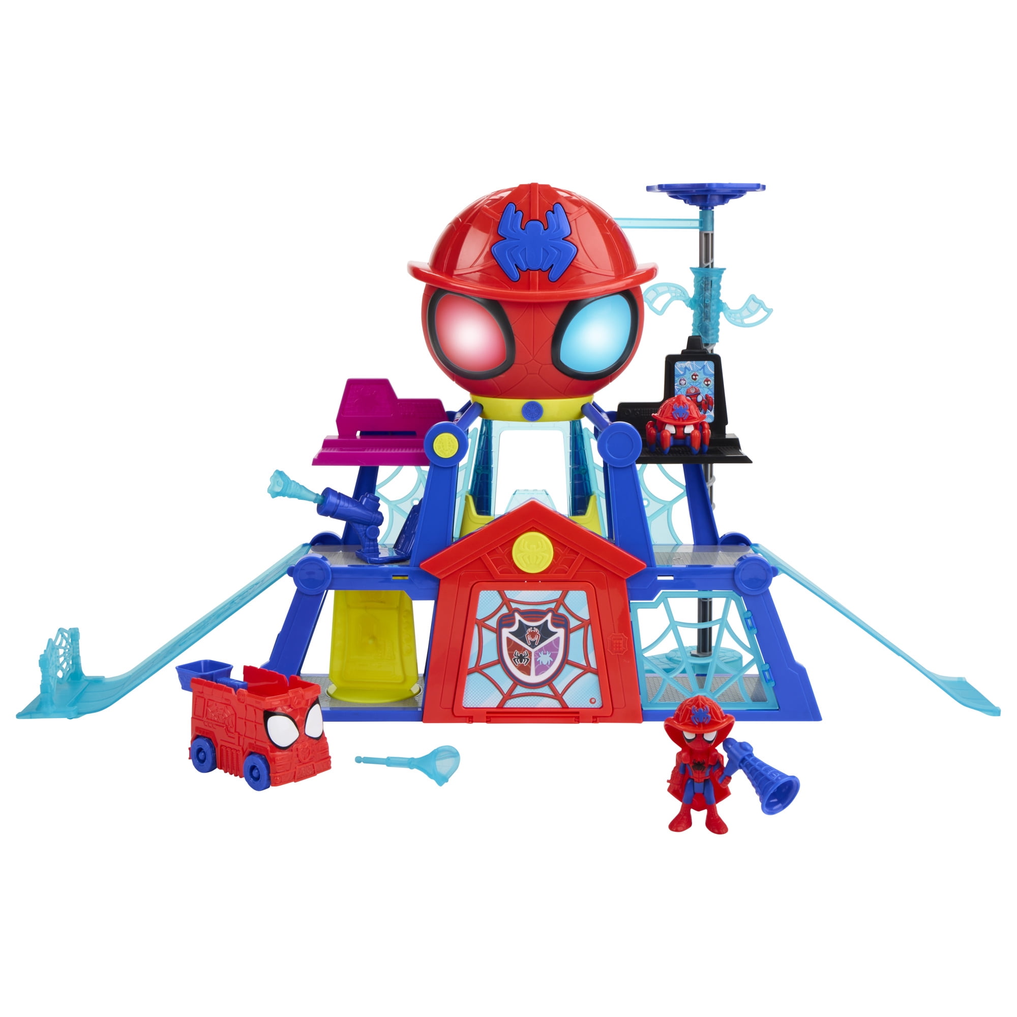Marvel Spidey and his Amazing Friends Rescue-Webs Web-Quarters Playset for Kids, Ages 3 and Up