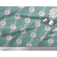 thumbnail image 2 of Soimoi Rayon Fabric Leaves & Floral Block Print Fabric by The Yard 56 Inch Wide, 2 of 3