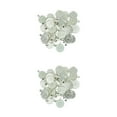 thumbnail image 2 of maskred 50 Pcs Plateau Rond Vierge pour Collier Pendentif Base DIY Cabochon Argent Blanc 29x22mm 2Set, 2 of 6
