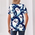 thumbnail image 6 of Halloween Shirts for Women 2026 V Neck Plus Size Funny Cute Vintage Teacher Shirts Casual Holiday Tops, 6 of 6