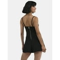 thumbnail image 3 of Madden NYC Women's Drop Waist Lace Up Romper, Sizes XXS-XXL, 3 of 5