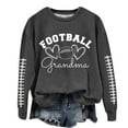 thumbnail image 2 of Gamivast Game Day Shirts Women Oversized Heart & Football Graphic Long Sleeve Sweatshirt Trendy Crew Neck Drop Shoulder Pullover Superbowl Outfit 2026, 2 of 4