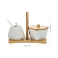 thumbnail image 2 of FUTUREORYY Creamer and Sugar Set for Restaurant Use with Round Ceramic Material 1 Set, 2 of 7