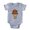 Heather Grey, variant on CafePress - FIN Conehead - Cute Infant Baby Football Bodysuit