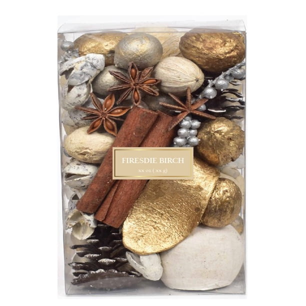 Holiday Time Box Potpourri White Gold Country Holiday - Walmart.com