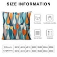 thumbnail image 5 of ARISTURING  Mid-Century Drop Shapes in Tones Modern Retro Style Square Zippered Cushion Throw Case Pillow Case Cover, 5 of 5