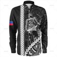 thumbnail image 1 of Camisas de manga larga con estampado 3D vintage de tamaño pequeño con el lema "Orgulloso de ser filipino" para hombre, blusas y camisas gráficas con patrones étnicos filipinos, 1 of 6