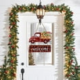 thumbnail image 6 of Christmas Pickup Truck Welcome Decorations Wooden Car Christmas Tree Hanging Decorations Painted Christmas Wooden Hanging丨A, 6 of 8