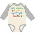 thumbnail image 3 of Inktastic West Virginia Grandma Loves Me Boys or Girls Long Sleeve Baby Bodysuit, 3 of 5
