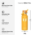 thumbnail image 4 of Super Sparrow Insulated Water Bottle 17oz with Straw Flip Lid, 4 of 12