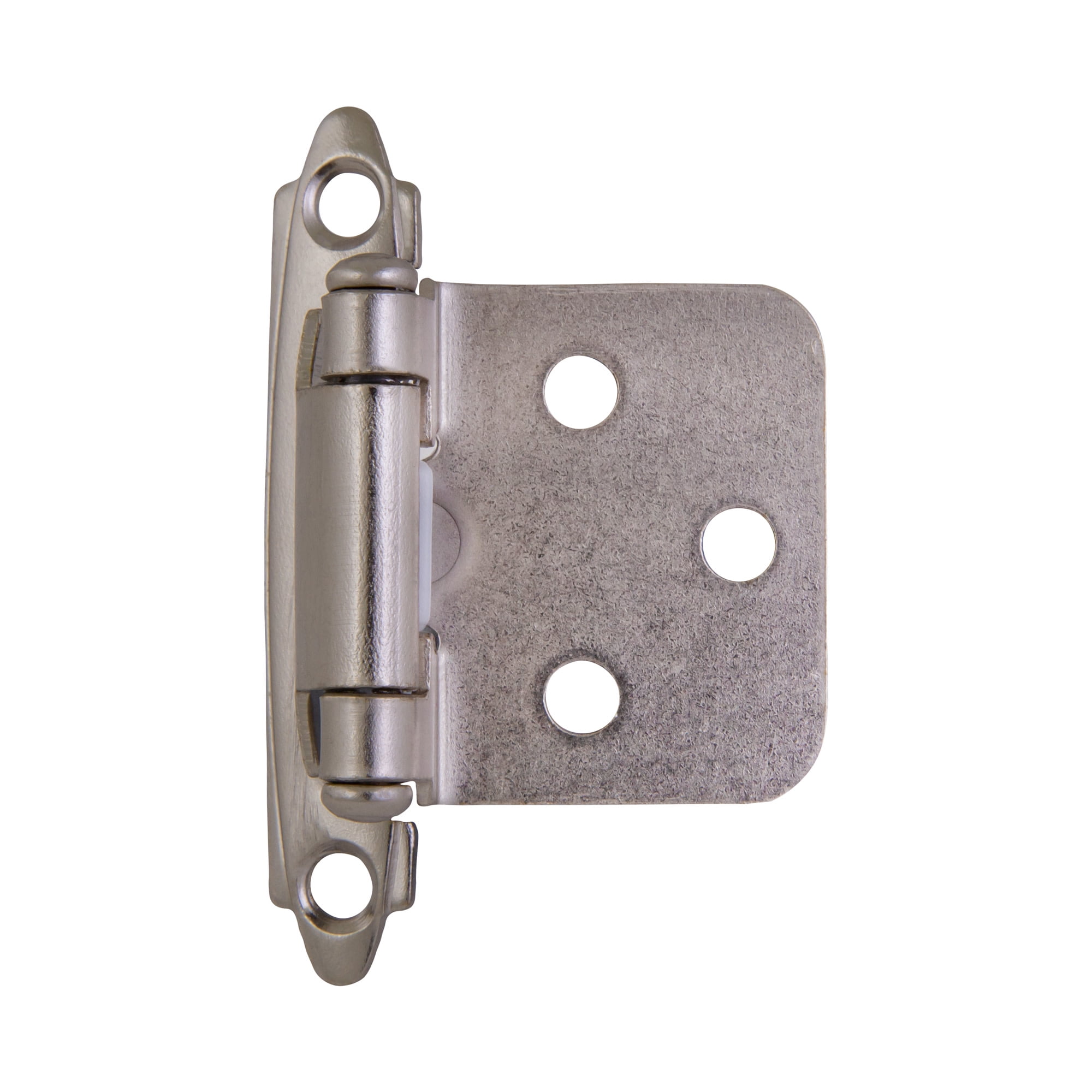 Design House Steel Semi-Concealed Overlay Hinges for Kitchen Cabinets, 20-Pack