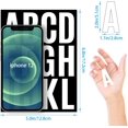 thumbnail image 2 of shiyou-Vinyl Letter and Number Stickers Kit - 318 Pieces, 24 Sheets, 2 Inch White Sticky Labels for Mailbox, Bulletin Board, Signs, Classroom, Office, Door, Window, 2 of 4
