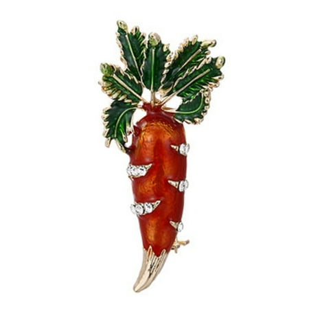 KABOER Super Hot Novel Carrot Brooch Pin Shirt Blouse Scarf Dress Women Jewelry Decor