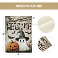 thumbnail image 5 of SM-XLHN Halloween House Flag 28x40 Inch Double Sided Outside, Jack-o''-lantern Ghost Welcome Yard Outdoor Flag, 5 of 6
