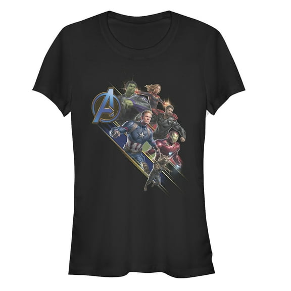 Junior's Marvel Avengers: Endgame Hero Streaks  Graphic Tee Black 2X Large