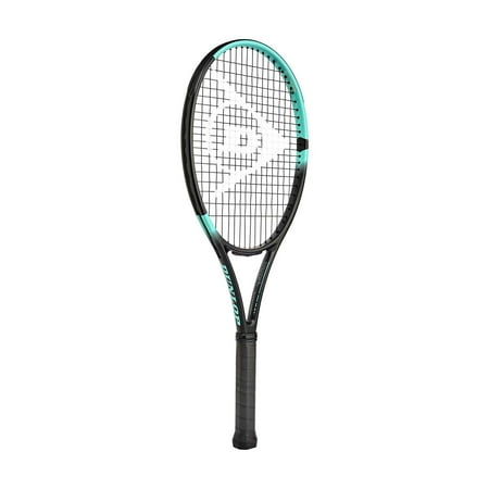 Dunlop Sports Team 260 Pre-Strung Tennis Racket, 3/8 Grip, Black/Blue