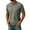 Army Green, variant on Men's Big and Tall Athletic Performance Tee (L-8XL), Short Sleeve Solid Color Round Neck Running Training Top White Size 3XL