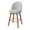 Gray, variant on Hawsaiy Modern Swivel Bar Stools Set of 2, 26" Counter Height Bar Stools with Back, Upholstered Chenille Bar Chairs, Solid Wood Legs Kitchen Island Stools with Footrest, Green
